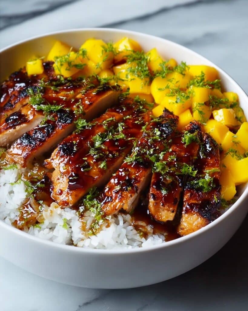 Sweet & Savory Asian Mango Glazed Chicken Recipe