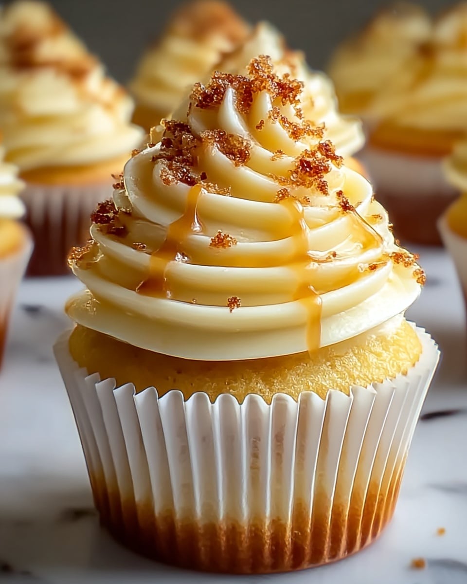 Decadent Vanilla Bean Crème Brûlée Cheesecake Cupcakes Recipe - Recipe Image