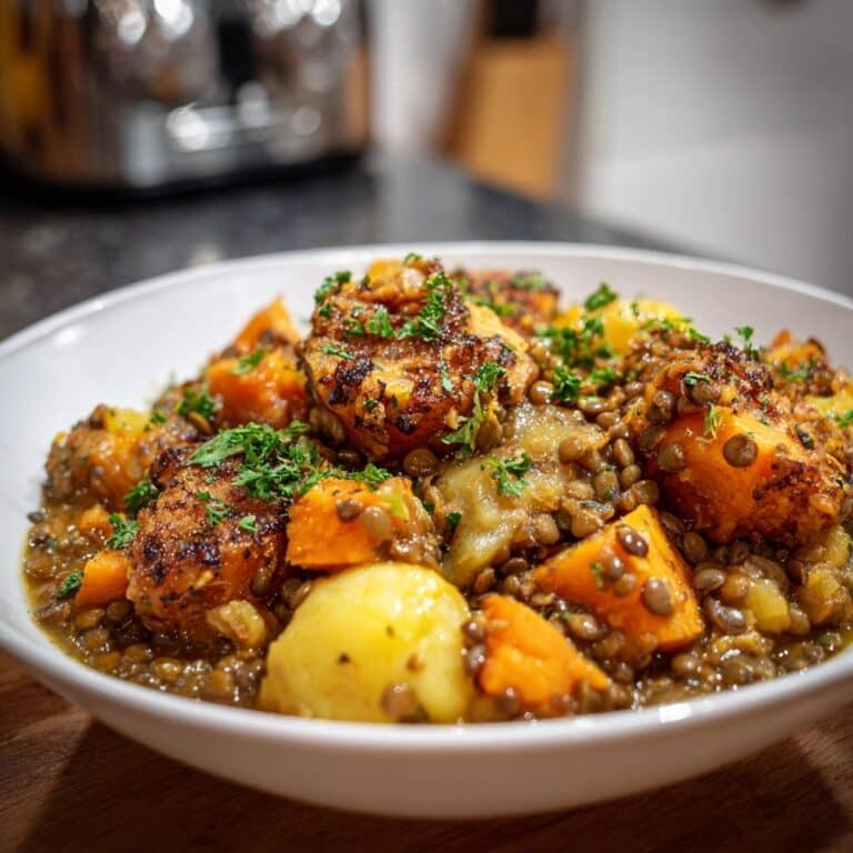 Hearty Lentil Stew with Creamy Mashed Potatoes Recipe