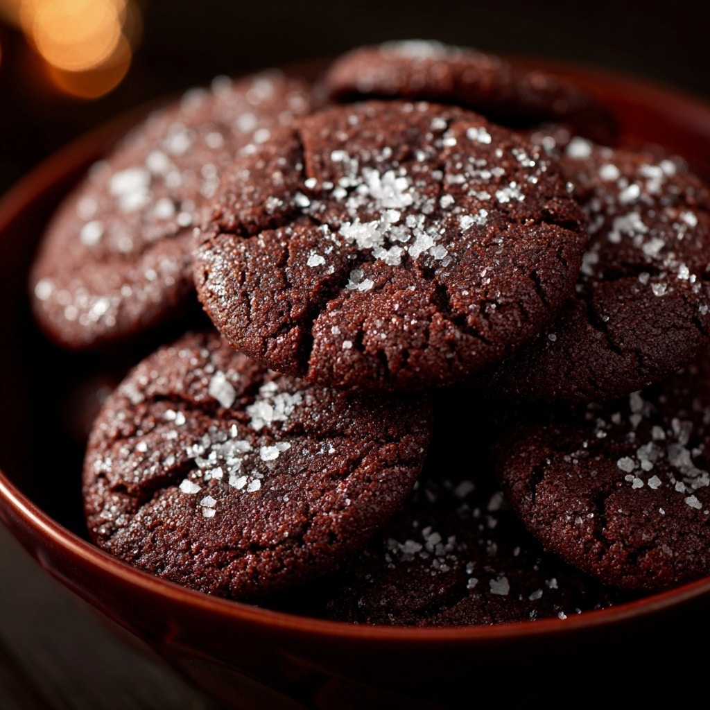 Double Chocolate Salted Caramel Cookies Recipe - Recipe Image