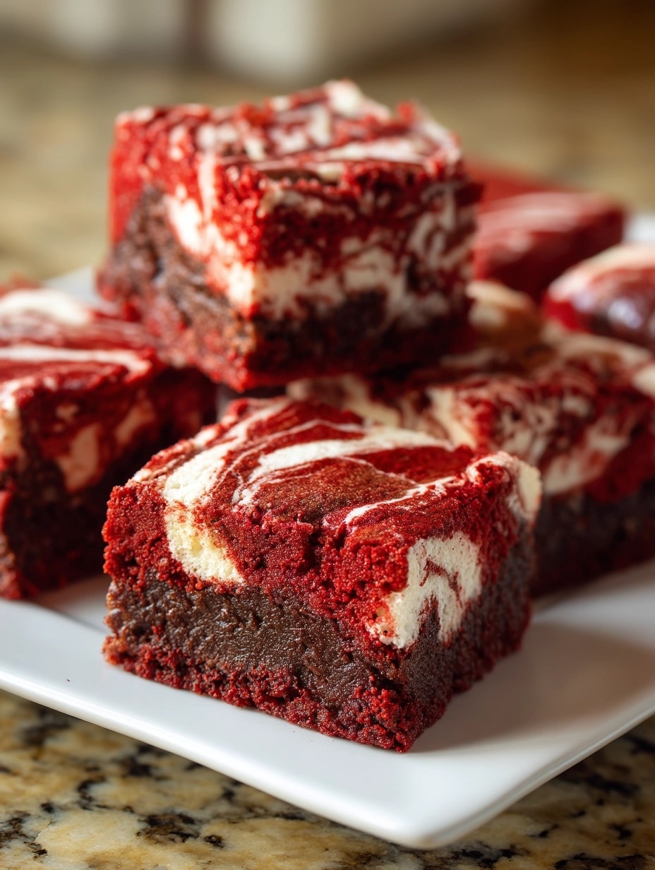 Best Homemade Red Velvet Brownies Recipe - Recipe Image