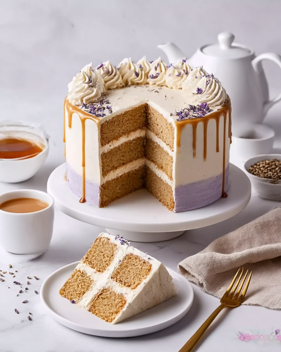 London Fog Cake with Earl Grey & Lavender Recipe - Recipe Image