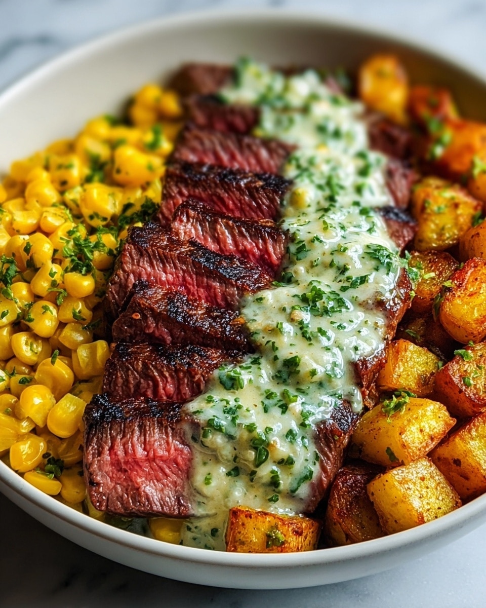 Steak Avocado Corn Bowl: A Delicious & Healthy Recipe - Recipe Image