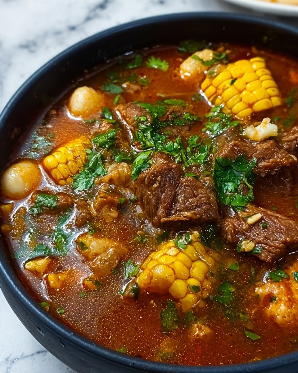 Mole de Olla: Traditional Mexican Beef and Vegetable Soup Recipe - Recipe Image