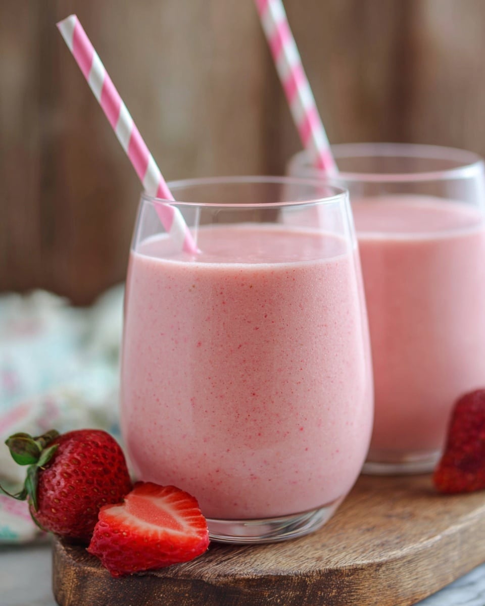 Strawberry Banana Yogurt Smoothie Recipe - Recipe Image