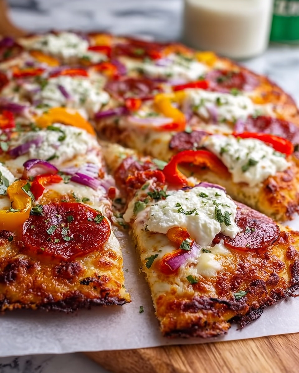 Crispy Two-Ingredient Cottage Cheese Pizza Crust Recipe - Recipe Image