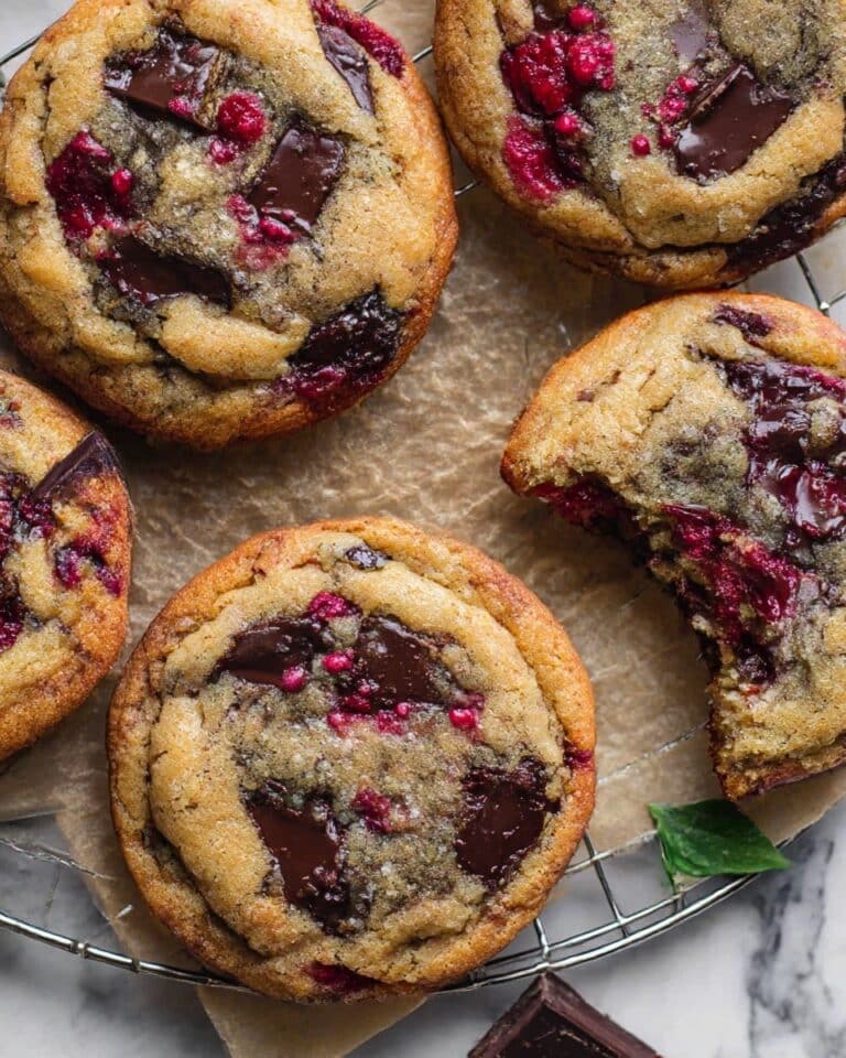 Raspberry Chocolate Chip Cookies Recipe