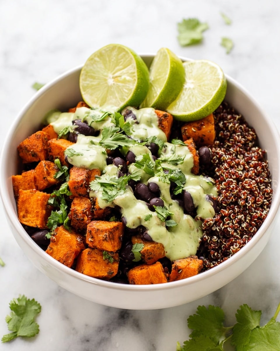 Sweet Potato and Black Bean Quinoa Bowls Recipe - Recipe Image