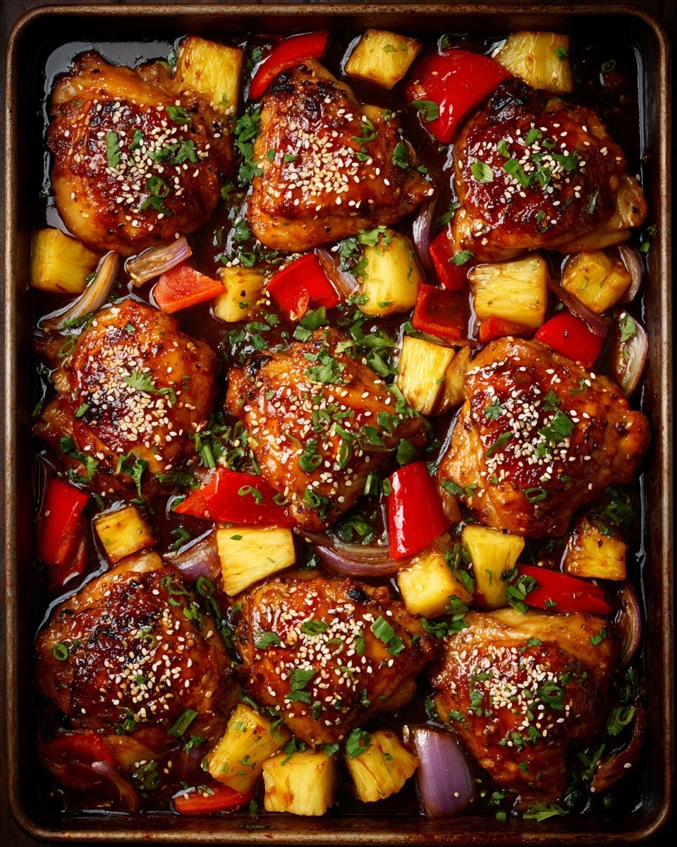 Sheet Pan Hawaiian Chicken Recipe - Recipe Image