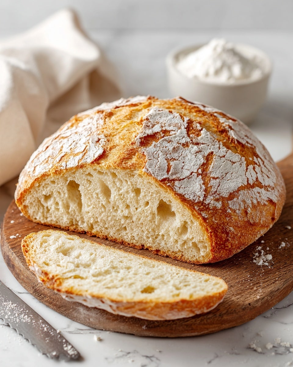 World’s Easiest No-Knead Artisan Bread with Crispy Crust & Chewy Crumb Recipe - Recipe Image