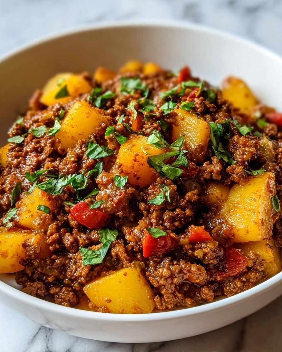 Aloo Keema: Ground Meat with Potatoes Recipe - Recipe Image