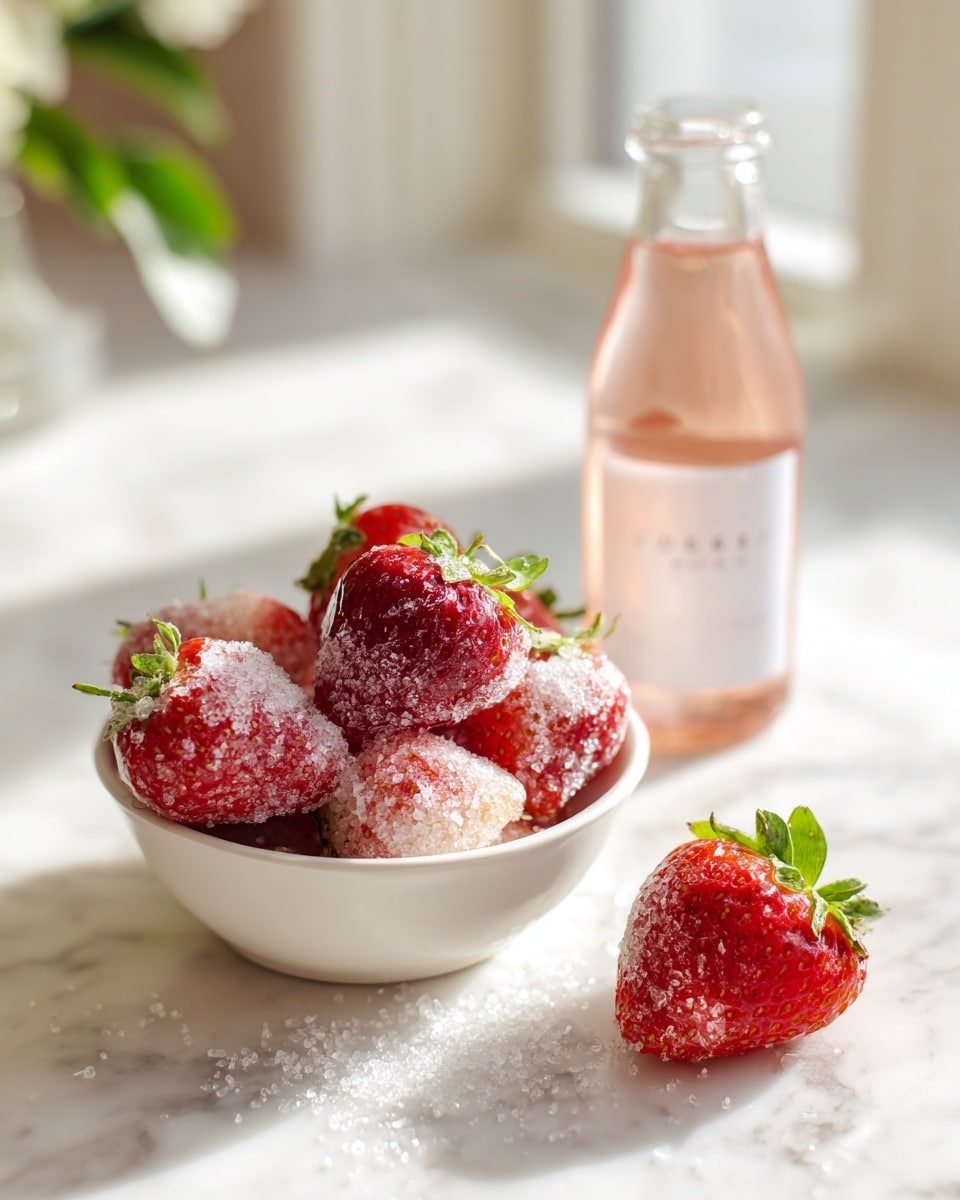 Drunken Strawberries with Rosé Recipe - Recipe Image