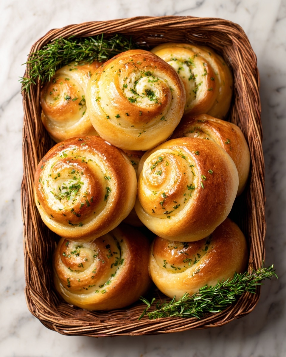 Garlic Herb Swirl Bread Recipe - Recipe Image
