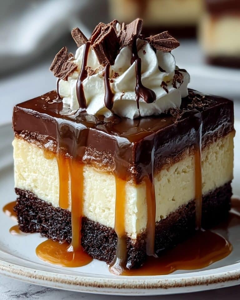Irresistible Caramel Brownie Cheesecake You’ll Crave Forever Recipe