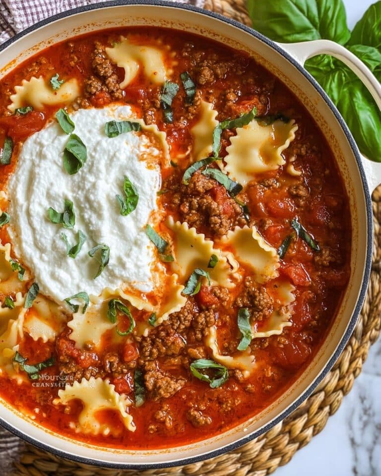 One Pot Lasagna Soup Recipe