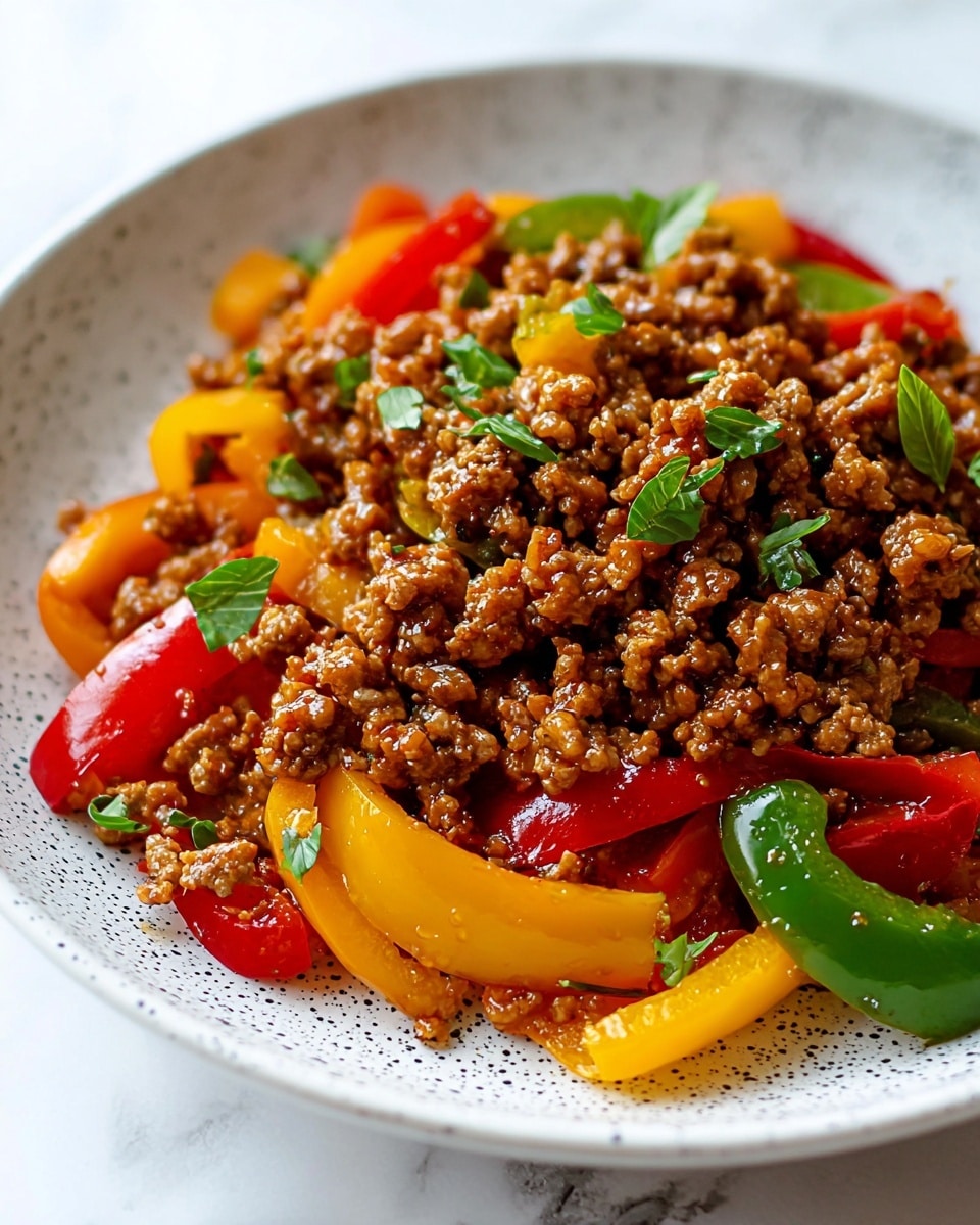 Ground Turkey and Peppers Stir-Fry Recipe