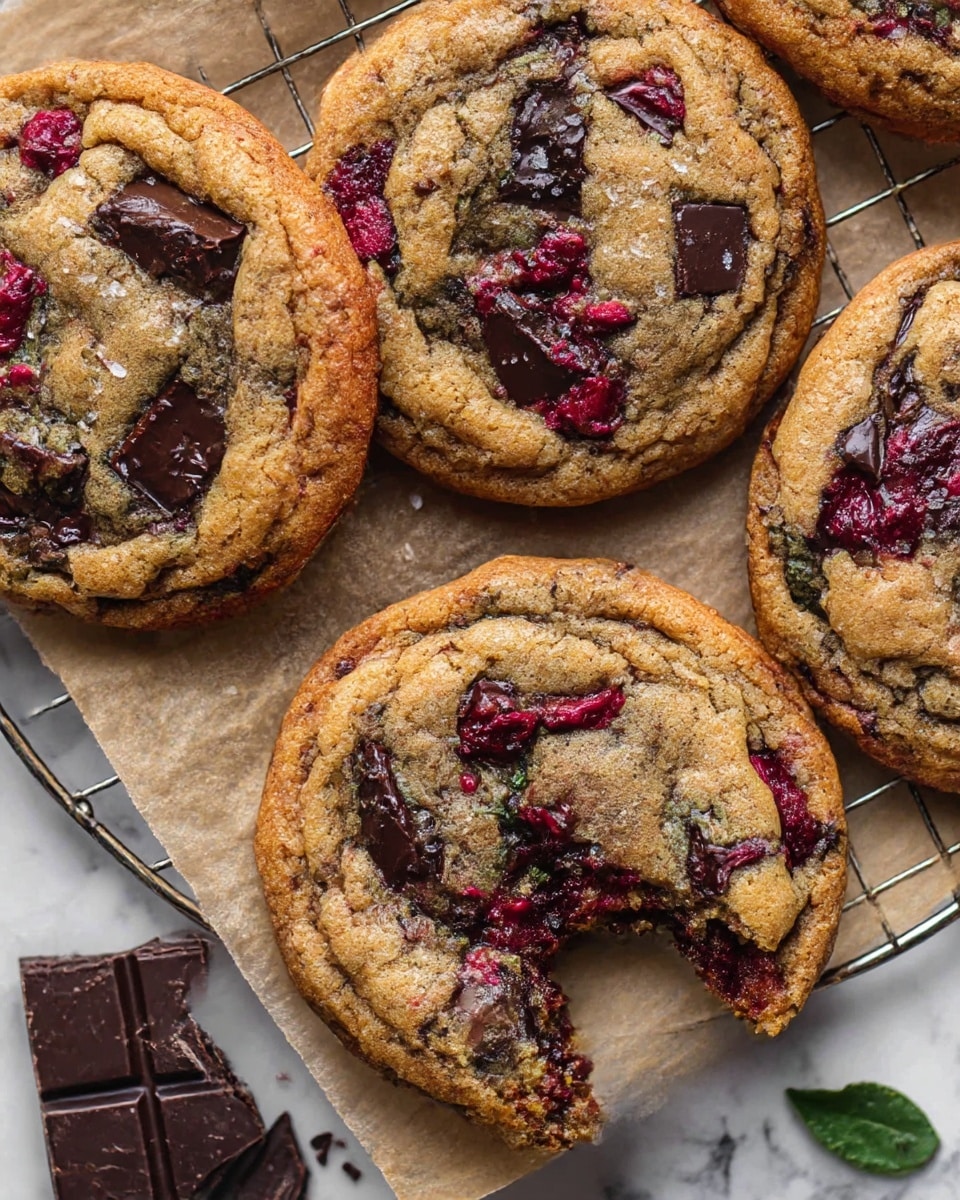 Raspberry Chocolate Chip Cookies Recipe - Recipe Image