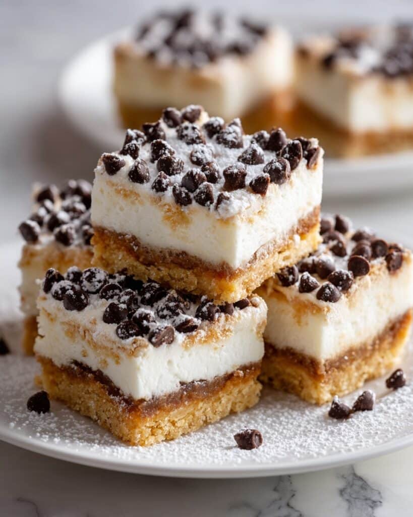 Cannoli Cheesecake Bars Recipe