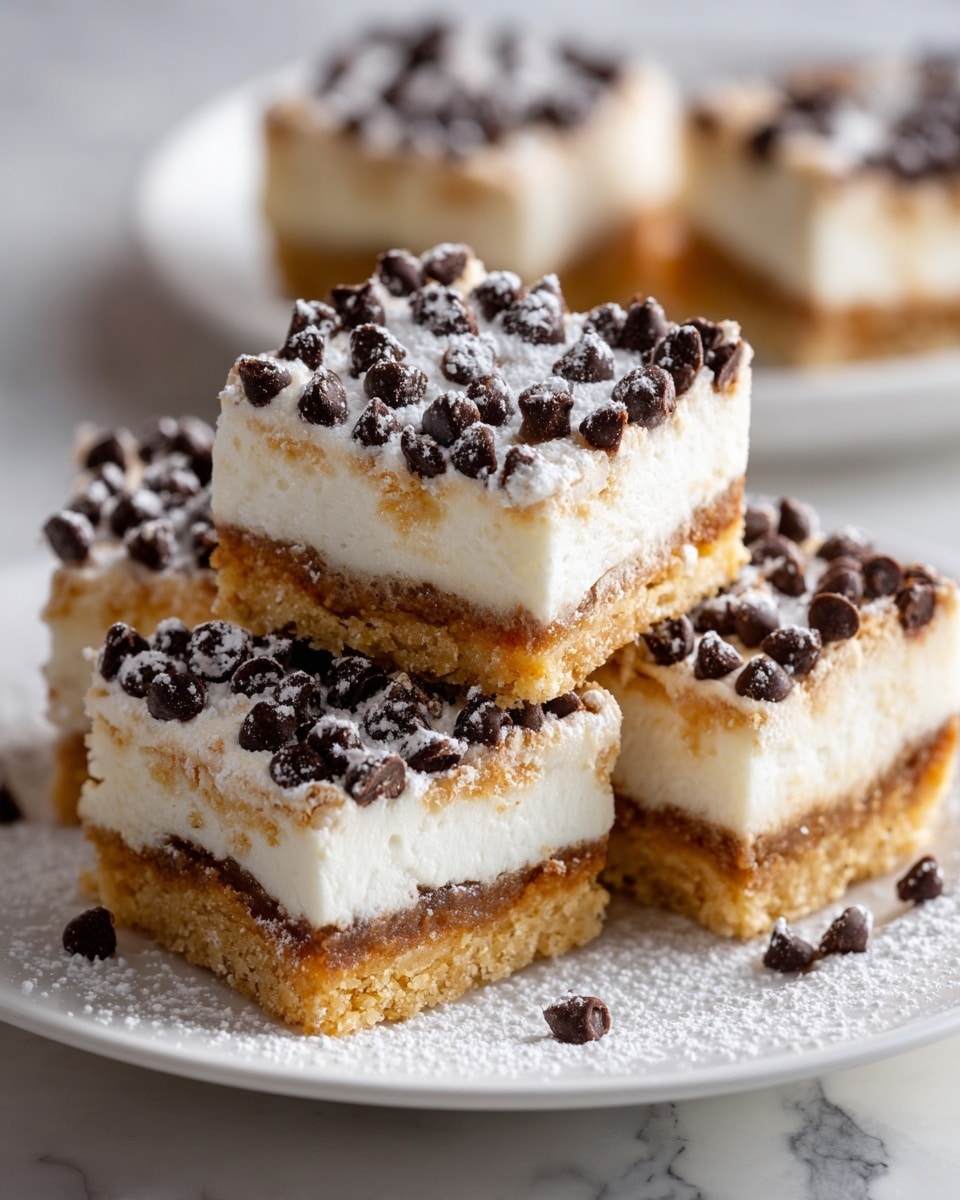 Cannoli Cheesecake Bars Recipe