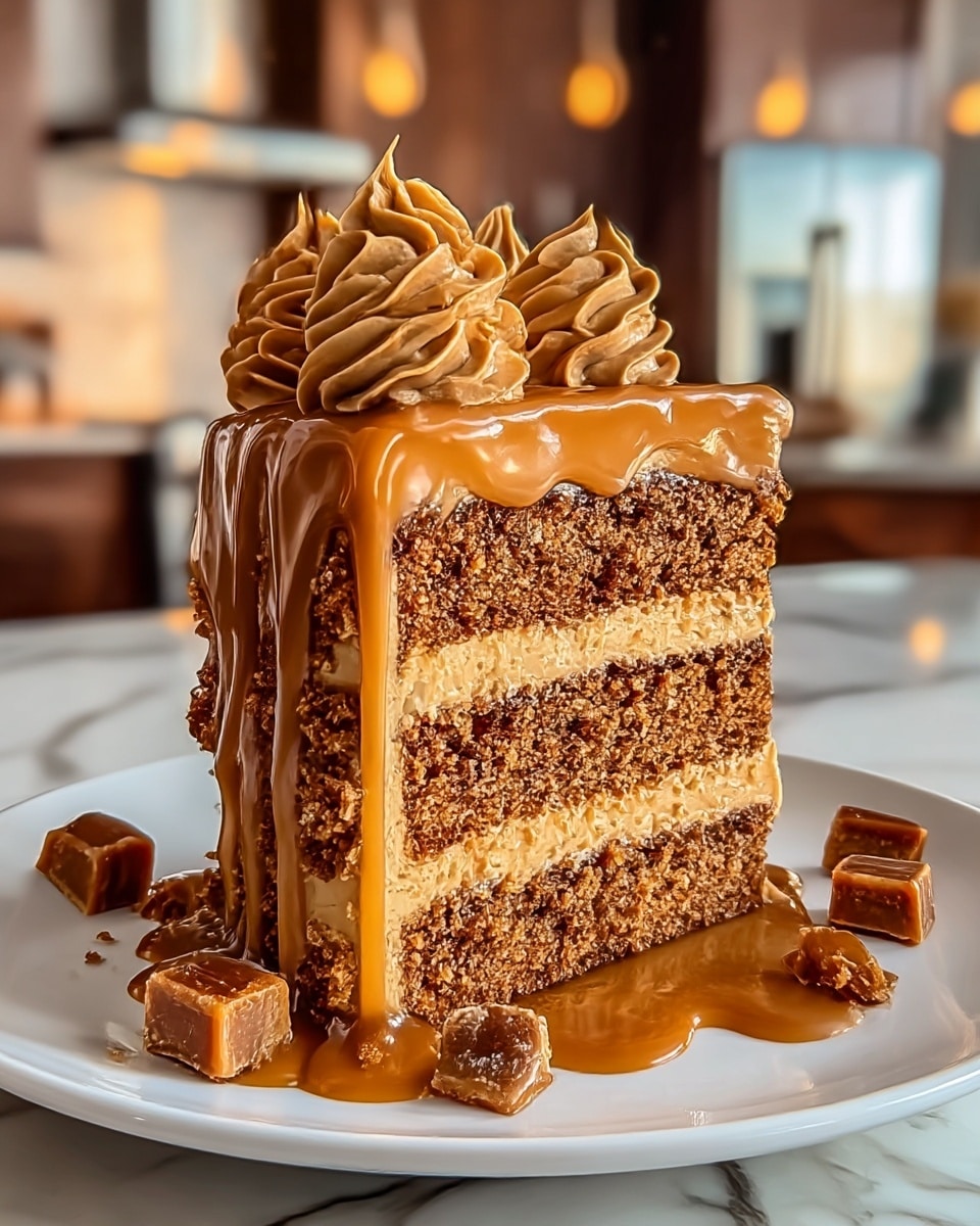 Indulgent Biscoff Cookie Butter Cake That Delights Every Bite Recipe - Recipe Image