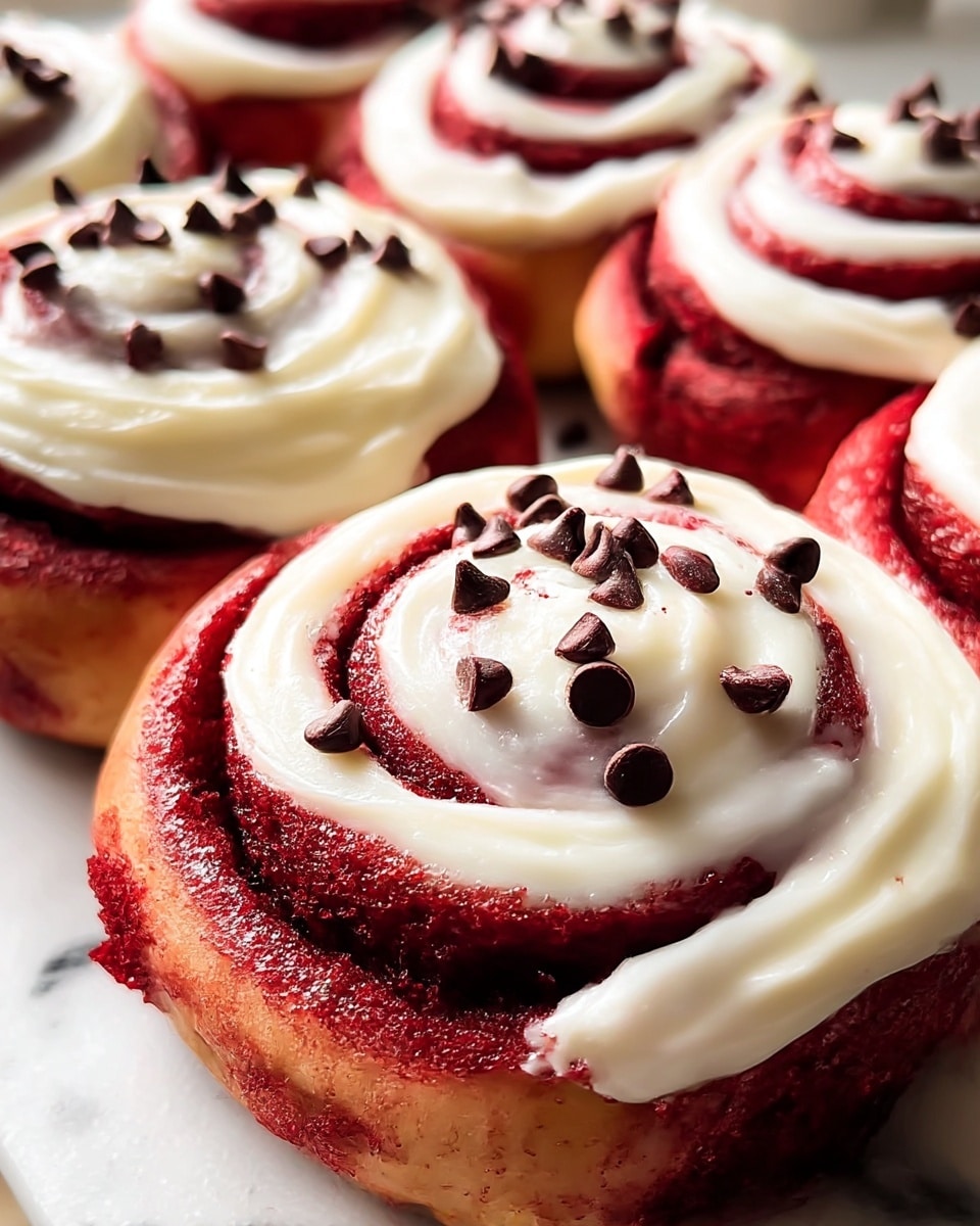 Red Velvet Cinnamon Rolls Recipe - Recipe Image