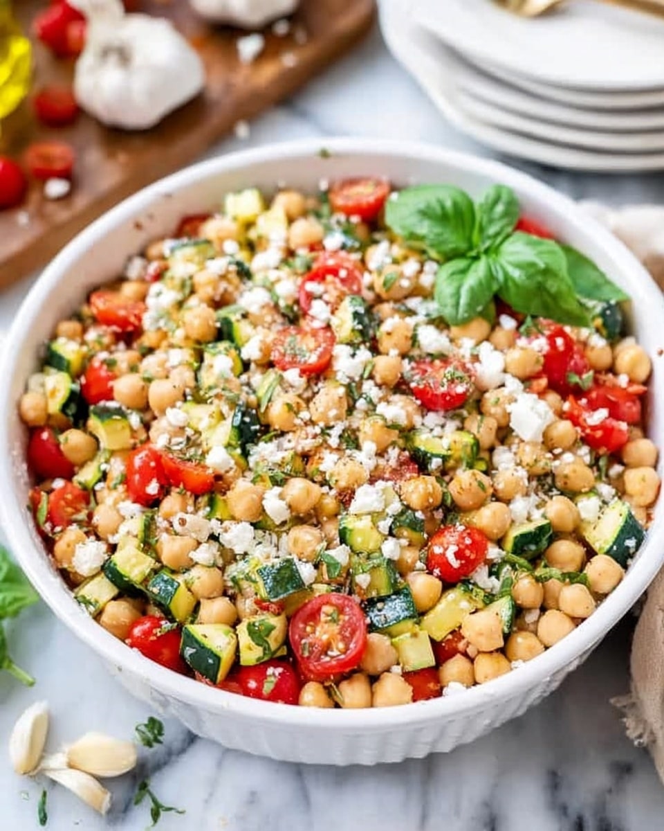 Mediterranean Chickpea Salad Recipe - Recipe Image